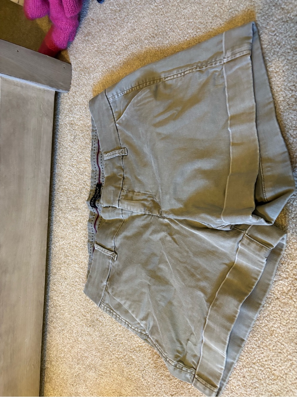 Dear John Olive Green Cuffed Women’s Shorts
